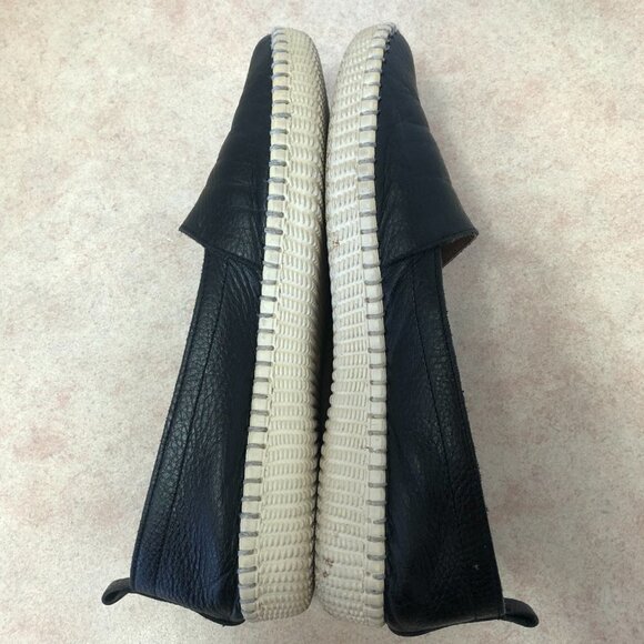 Black Leather Slip On Shoe Size 37(6.5 US) - Picture 5 of 10